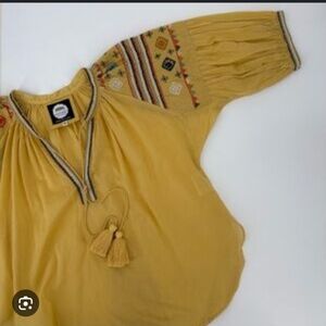 Alamwar Golden Yellow Women's Blouse